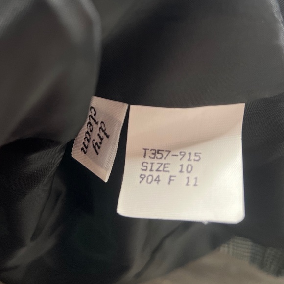 Vintage 60s Pendleton Women’s Blazer Sz 10 Silk Blend Plaid Blue White Preppy - Picture 4 of 4